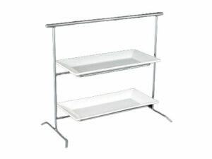 2-Tiered Steel Tray Rack