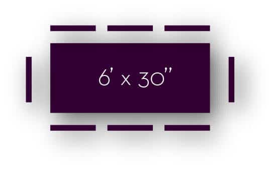 6 Banquet Table Stuart Event Rentals