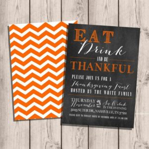 Custom Thanksgiving Party Invitations