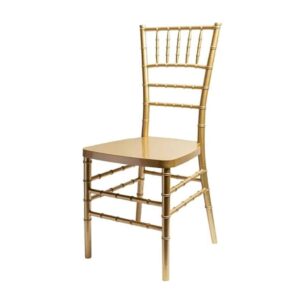 Gold Chiavari Chair on white background