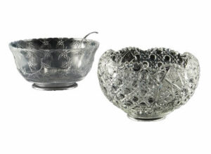 Plastic and Glass Punch Bowls