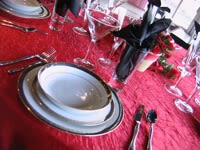 Red, Pink, White, & Black Table Settings for Valentine's Day_4