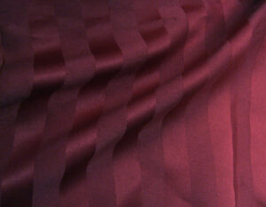 Satin Stripe Burgundy