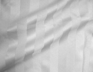 Satin Stripe White
