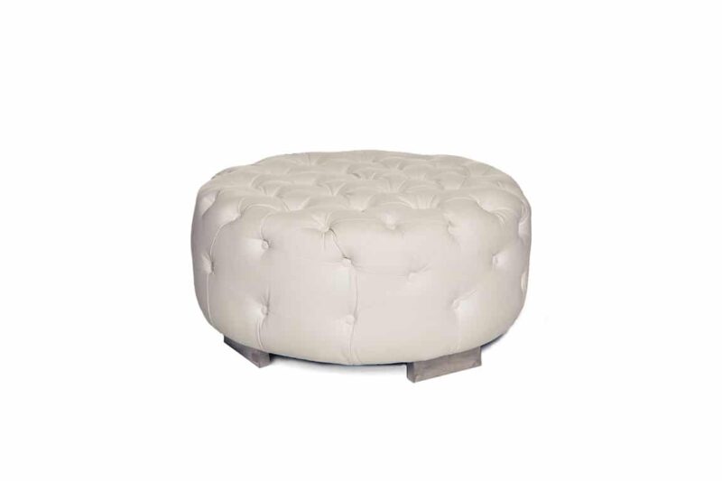 Astoria - Ottoman Round White
