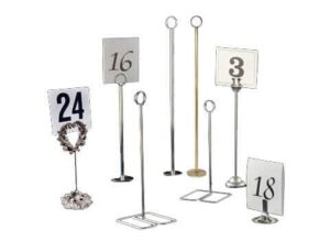 Table Number Holders