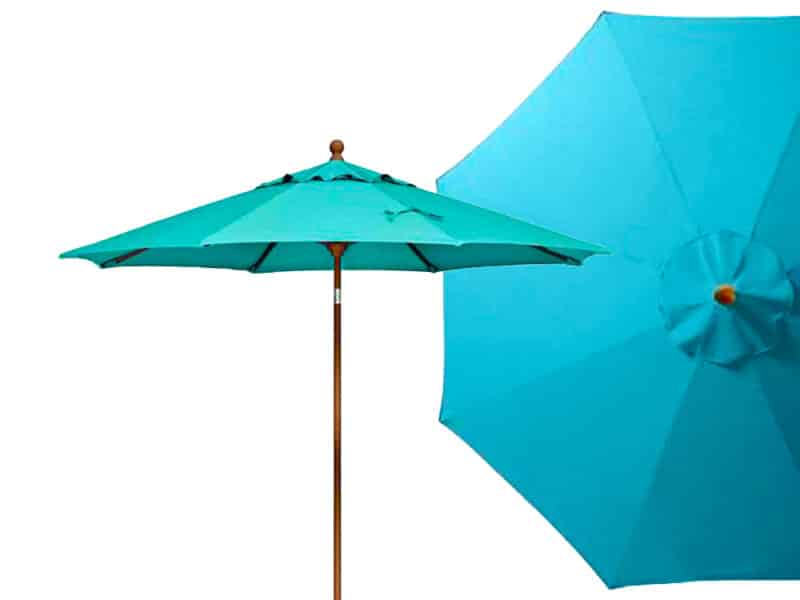 9' Teal Market Umbrella