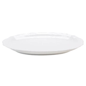 Ceramic White Oval Dish