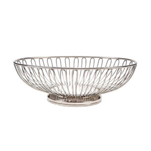 Silver Oval Bread Basket