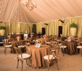 formal seating arrangement under tent