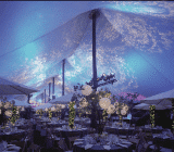 Rental Tent with Dramatic Lighting rental tent with dramatic lighting