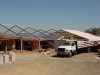 construction tent rental for residential worksite