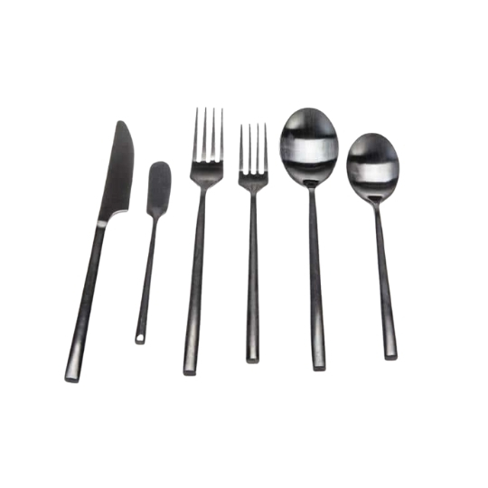 Black Stainless Steel Flatware