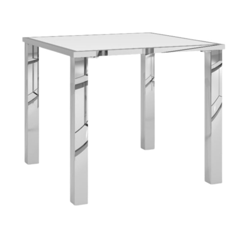 Oslo Square Dining Table - Silver
