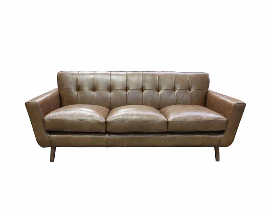draper slate leather sofa