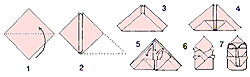 the arum lily napkin folding diagram