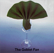 The Goblet Fan Napkin the goblet fan napkin