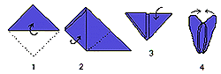 pyramid napkin folding instructions
