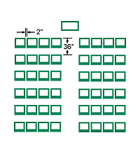 theatre style seating