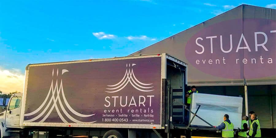 stuart event rentals delivery vehicle