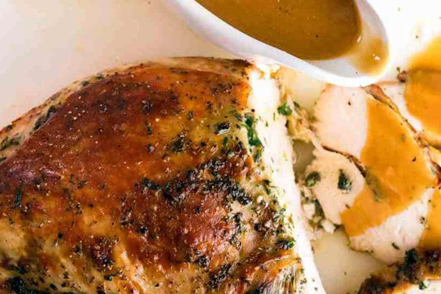 Thanksgiving Garlic Herb Turkey Breast thanksgiving garlic herb turkey breast