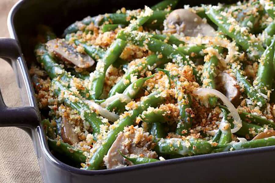 Thanksgiving Vegetarian Green Bean Casserole thanksgiving day vegetarian green bean casserole