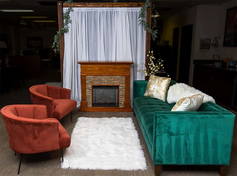 Party Furniture Sofa & Chairs rented party furniture sofa chairs and area rug