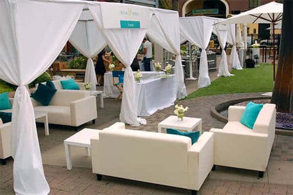 cabanas tent rentals for outdoor bay area weddings