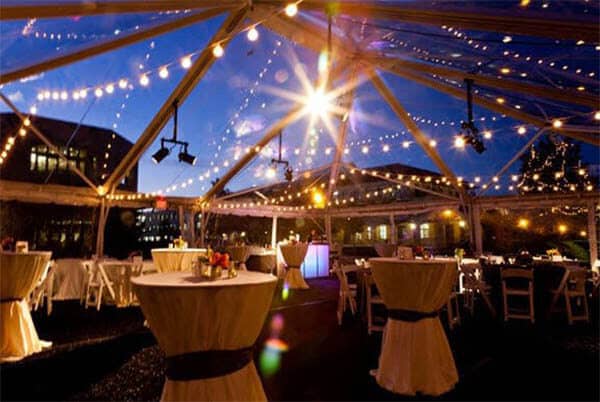 clear tents for outdoor bay area weddings