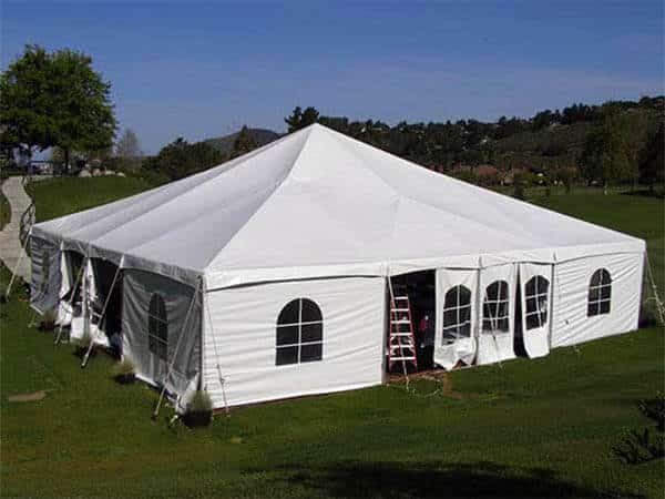 frame tents for outdoor bay area weddings