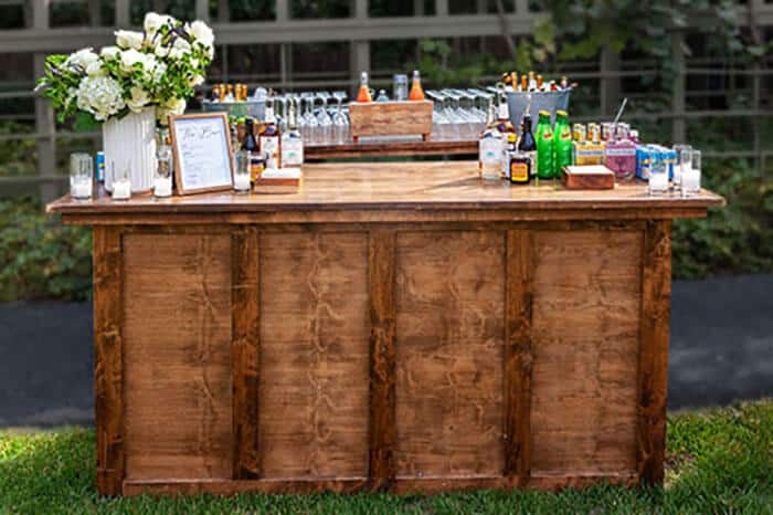 portable bar for outdoor party 4th of july bbq bash