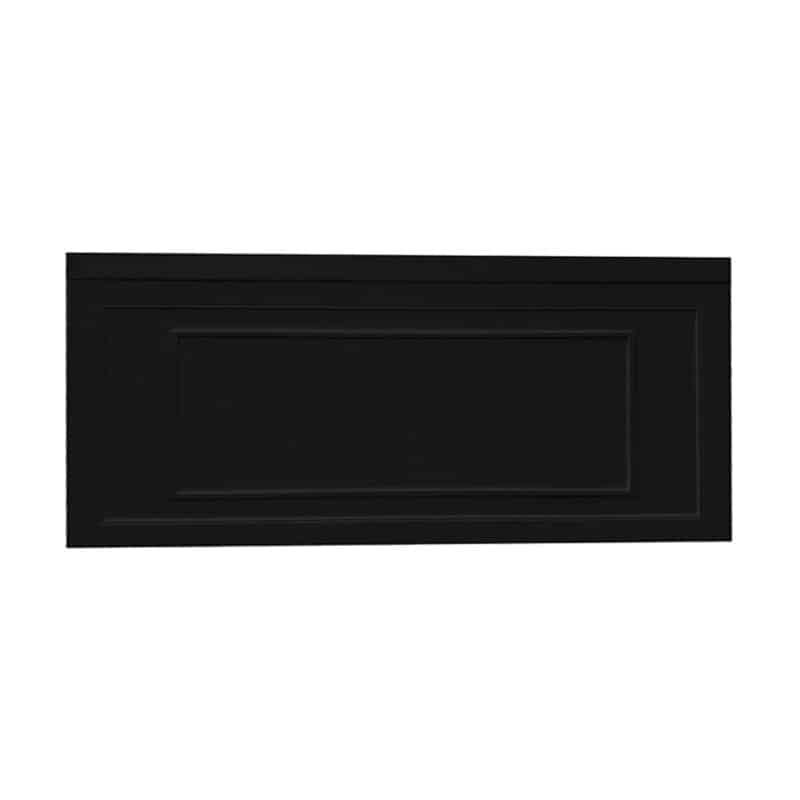 Black Filigree Bar Front