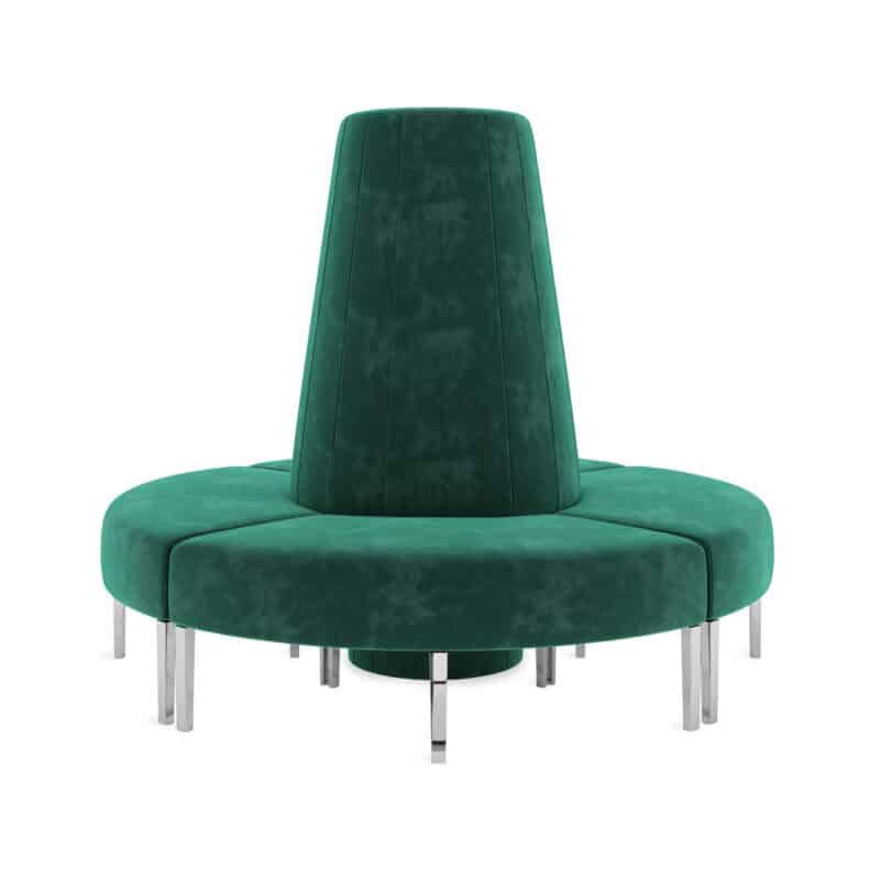 Hayworth Cone - Dusty Rose, Sapphire, Emerald and Ivory