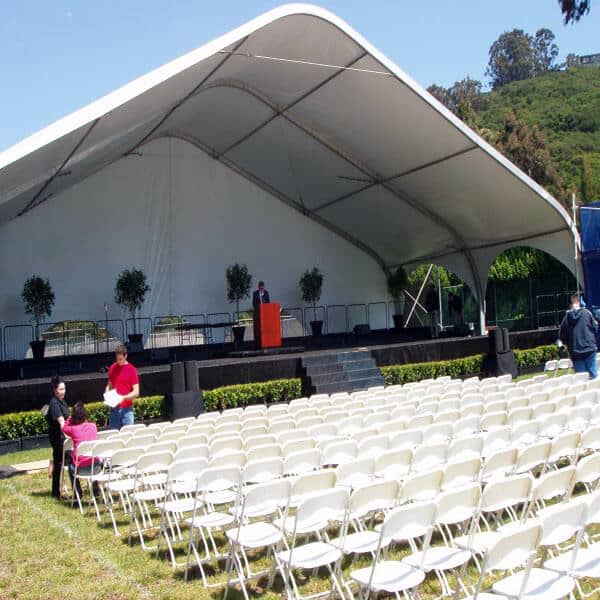 bandshell tent for outdoor concert