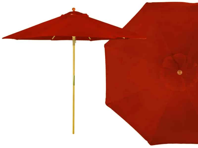 9' Red Market Umbrella