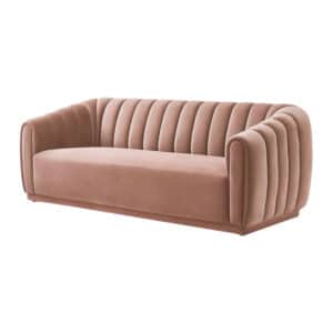 Avalon Velvet Blush Pink Sofa
