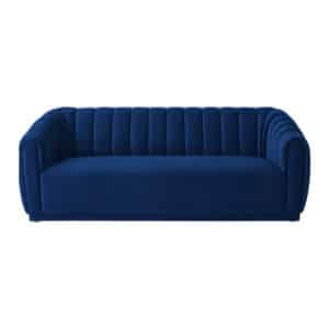 Avalon Velvet Oxford Blue Sofa