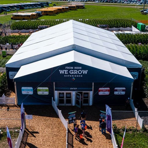 stuart frame tent exterior