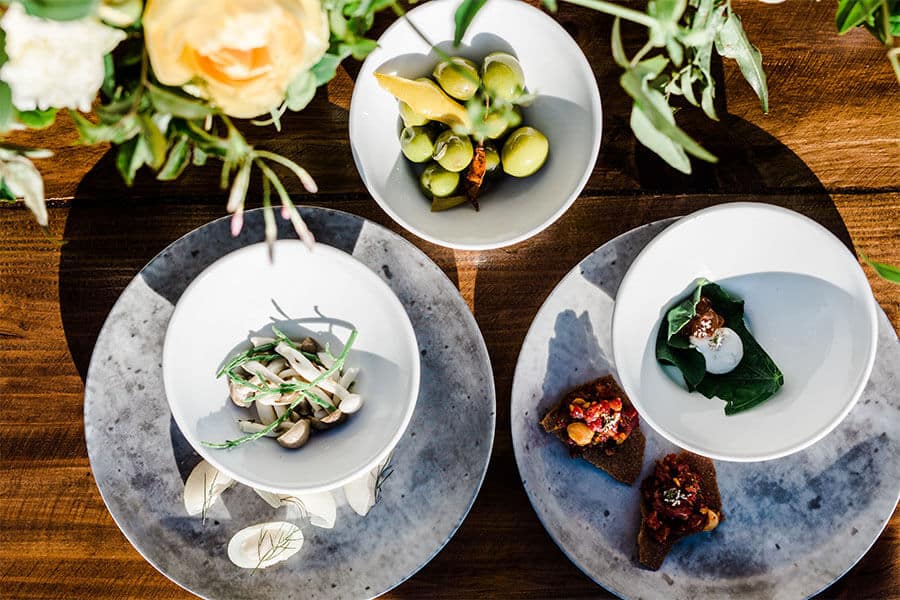 formal tableware place settings for event