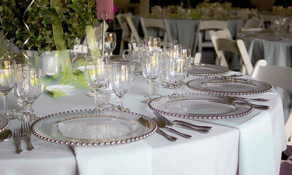 transform basic venue with linen and draping rentals