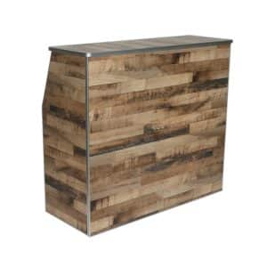 Laminate Folding Bar - Rustic Plank