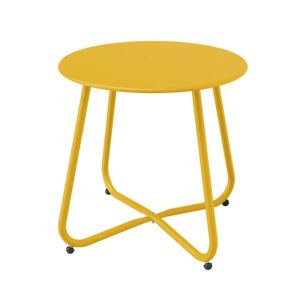 Grand Patio Steel Side Table - Yellow