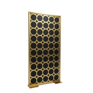 Elara Divider – Gold Frame with Black Acrylic