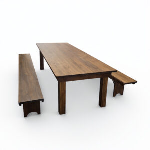 Timberline table and bench